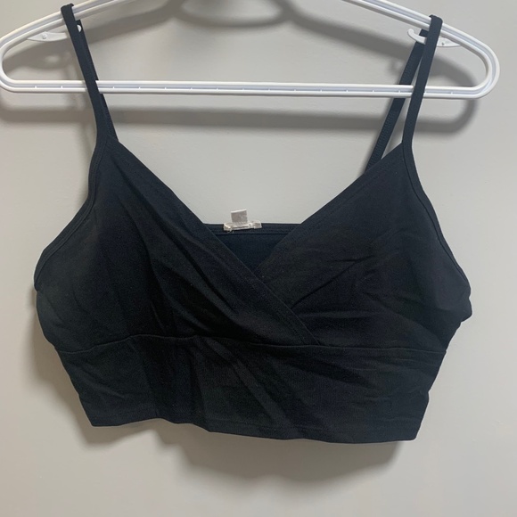 Garage Black Crop Top - Picture 1 of 3